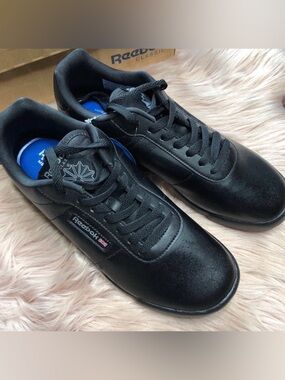 Reebok Princess Lite Wide Width Black Walking Shoes Size 9.5 D (Wide) New in Box